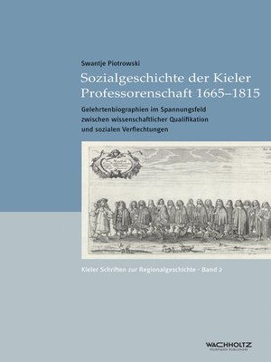 cover image of Sozialgeschichte der Kieler Professorenschaft 1665–1815